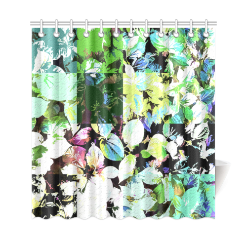 Foliage Patchwork #2 - Jera Nour Shower Curtain 69"x72"