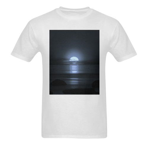 Moony Sunset Sunny Men's T- shirt (Model T06)