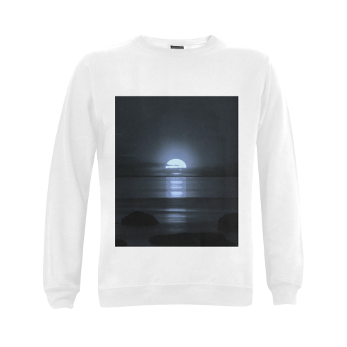 Moony Sunset Gildan Crewneck Sweatshirt(NEW) (Model H01)