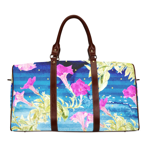 Floral Dream Waterproof Travel Bag/Small (Model 1639)