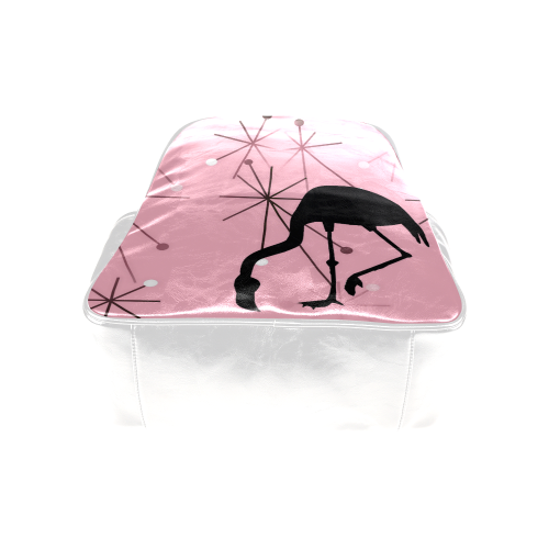 Midcentury Modern Atomic Starburst Flamingo Pink Multi-Pockets Backpack (Model 1636)