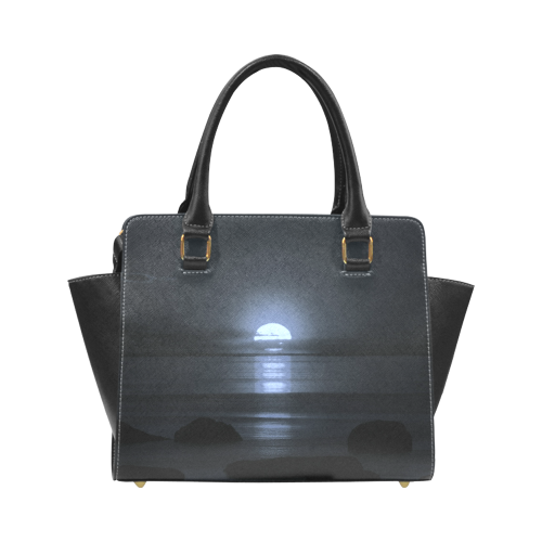 Moony Sunset Rivet Shoulder Handbag (Model 1645)