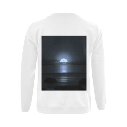 Moony Sunset Gildan Crewneck Sweatshirt(NEW) (Model H01)