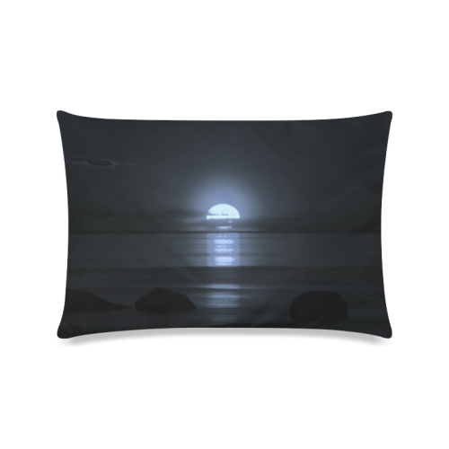 Moony Sunset Custom Zippered Pillow Case 16"x24"(Twin Sides)