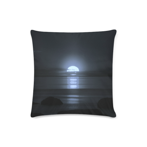 Moony Sunset Custom Zippered Pillow Case 16"x16"(Twin Sides)