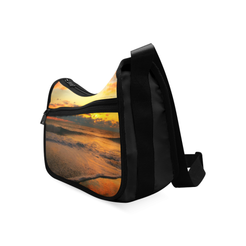 Stunning sunset on the beach Crossbody Bags (Model 1616)