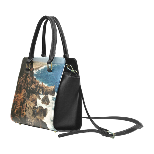 Aruba, dream beach Rivet Shoulder Handbag (Model 1645)