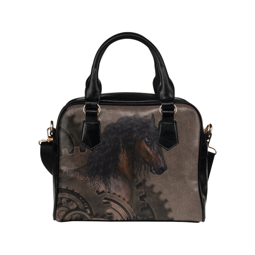 Steampunk Horse Shoulder Handbag (Model 1634)