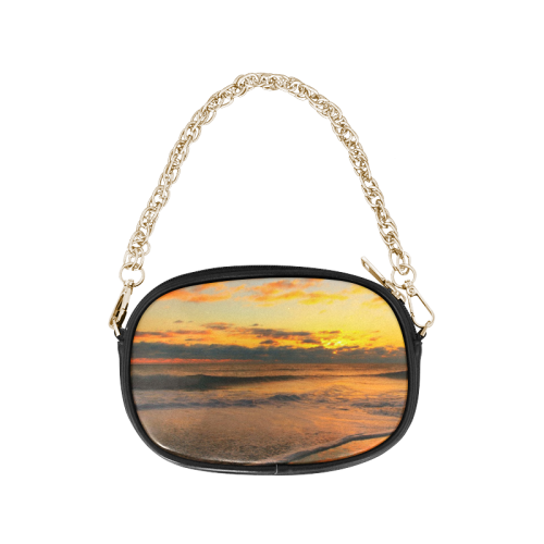 Stunning sunset on the beach