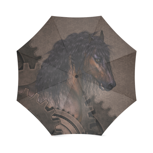 Steampunk Horse Foldable Umbrella (Model U01)