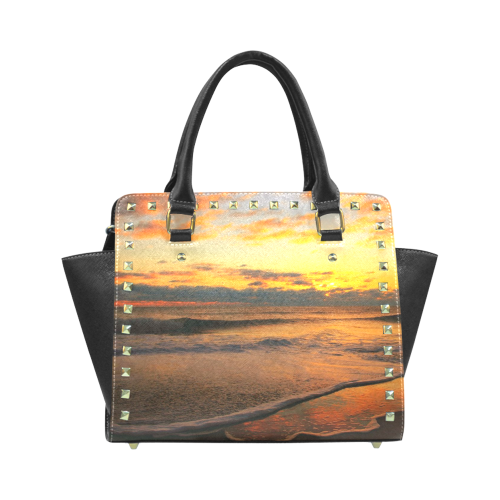 Stunning sunset on the beach