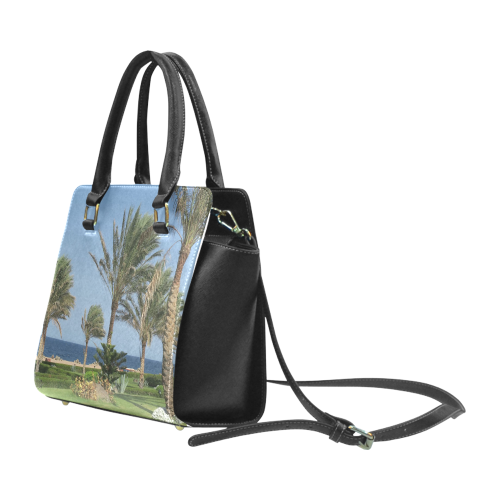 Egypt Beach Rivet Shoulder Handbag (Model 1645)