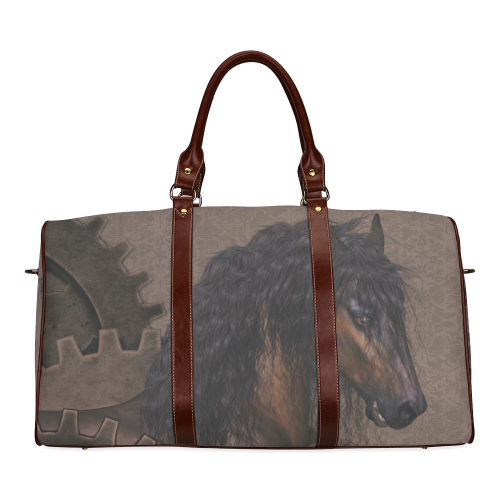 Steampunk Horse Waterproof Travel Bag/Large (Model 1639)