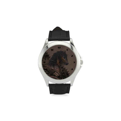 Clock schwarz Women's Classic Leather Strap Watch(Model 203)