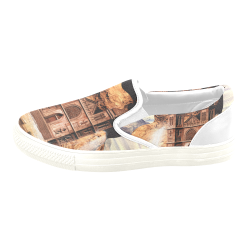 Fantasy world Women's Unusual Slip-on Canvas Shoes (Model 019)