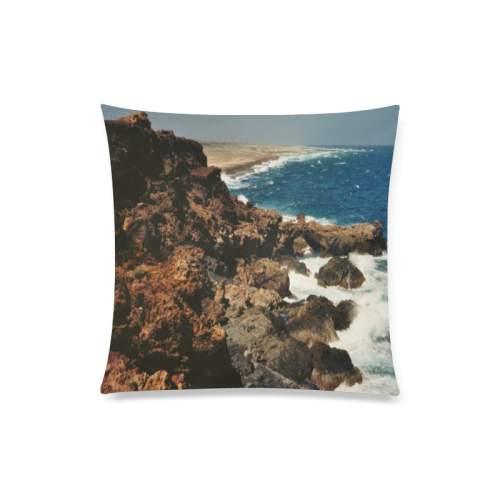 Aruba, dream beach Custom Zippered Pillow Case 20"x20"(Twin Sides)