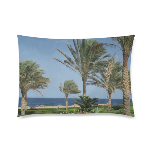 Egypt Beach Custom Zippered Pillow Case 20"x30"(Twin Sides)