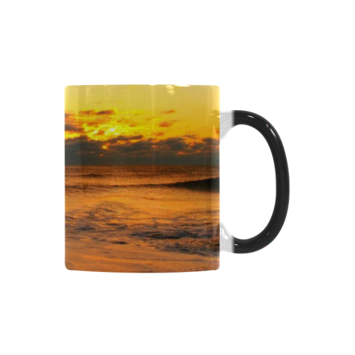 Stunning sunset on the beach Custom Morphing Mug