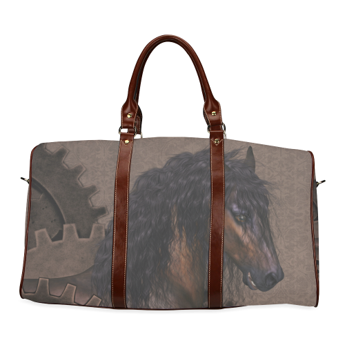Steampunk Horse Waterproof Travel Bag/Large (Model 1639)