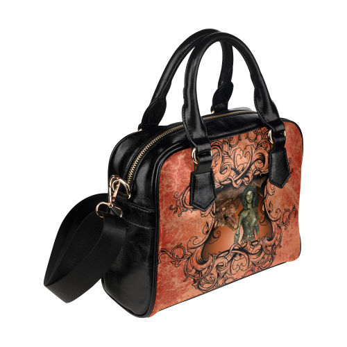 Best friends, dragon with fairy Shoulder Handbag (Model 1634)