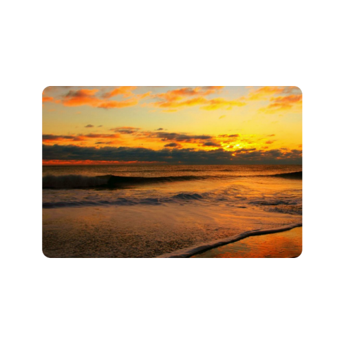 Stunning sunset on the beach