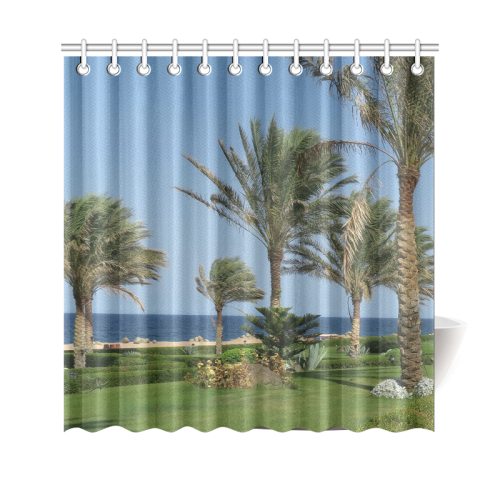 Egypt Beach Shower Curtain 69"x70"