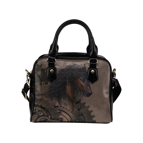 Steampunk Horse Shoulder Handbag (Model 1634)
