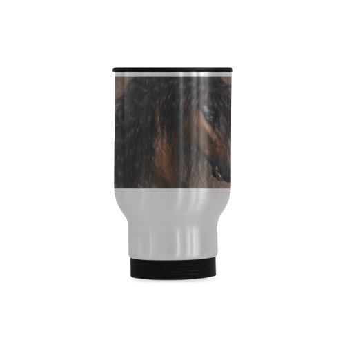 Steampunk Horse Travel Mug (Silver) (14 Oz)