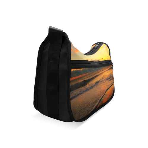 Stunning sunset on the beach Crossbody Bags (Model 1616)