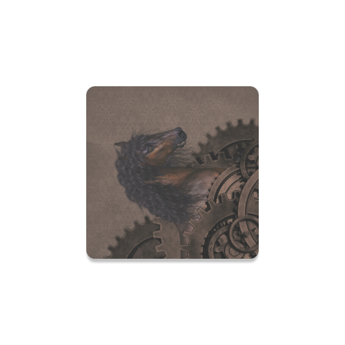 Steampunk Horse Square Coaster