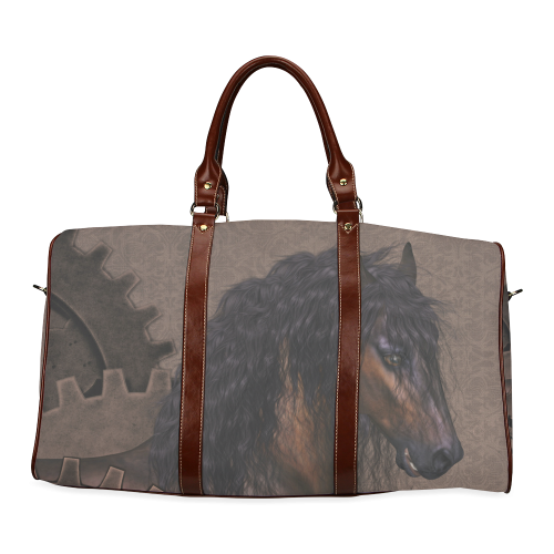 Steampunk Horse Waterproof Travel Bag/Small (Model 1639)