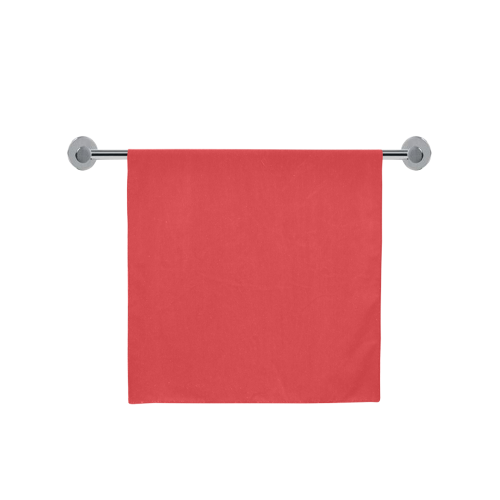 Poppy Red Color Accent Bath Towel 30"x56"