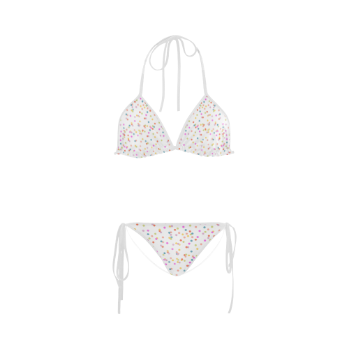 Retro Polka Dots Custom Bikini Swimsuit