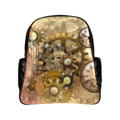 steampunk Multi-Pockets Backpack (Model 1636)