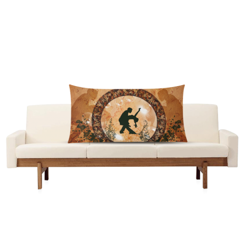 Dancing Rectangle Pillow Case 20"x36"(Twin Sides)