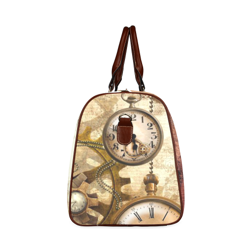 steampunk Waterproof Travel Bag/Small (Model 1639)