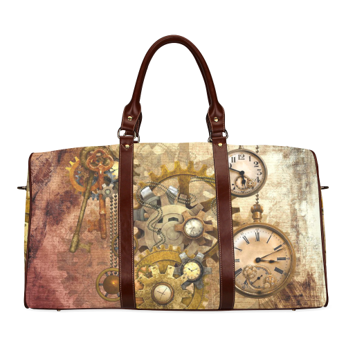 steampunk Waterproof Travel Bag/Small (Model 1639)