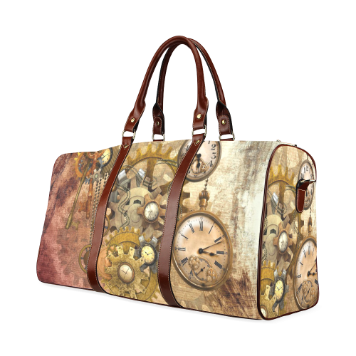 steampunk Waterproof Travel Bag/Large (Model 1639)