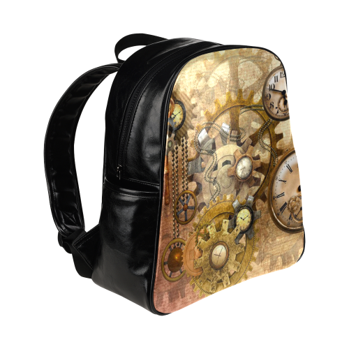 steampunk Multi-Pockets Backpack (Model 1636)