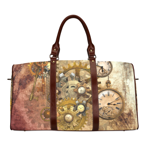 steampunk Waterproof Travel Bag/Large (Model 1639)