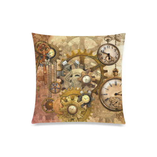 steampunk Custom Zippered Pillow Case 20"x20"(Twin Sides)