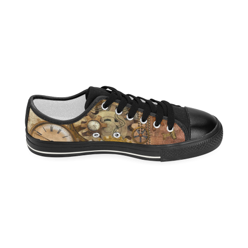 steampunk Women's Classic Canvas Shoes (Model 018)