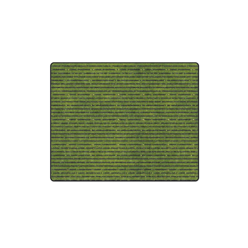 Green Glitter Stripe Blanket 40"x50"