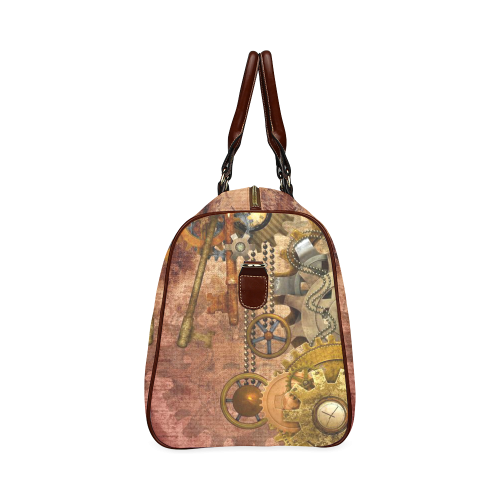 steampunk Waterproof Travel Bag/Large (Model 1639)