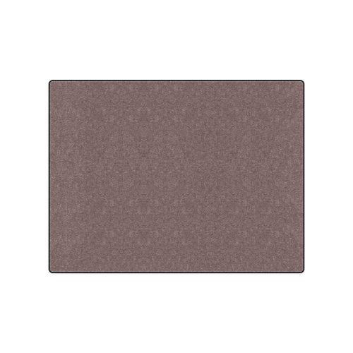 Deep Mahogany Color Accent Blanket 50"x60"