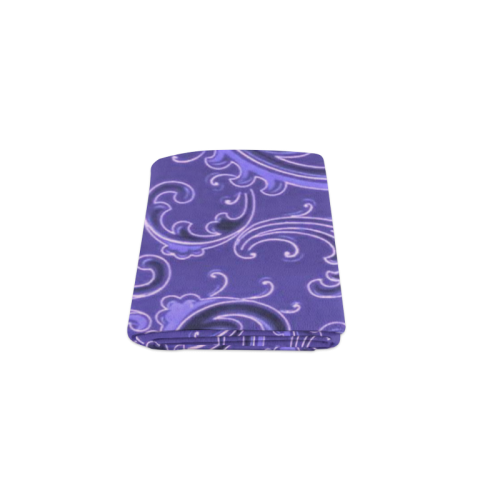 Vintage Swirls Curlicue Lavender Purple Blanket 40"x50"