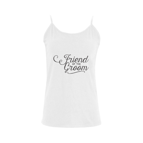 Friend of the groom - wedding - marriage Women's Spaghetti Top (USA Size) (Model T34)