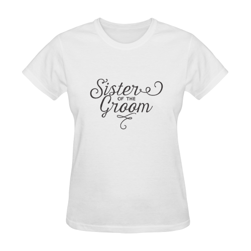 sister of the groom - wedding - marriage Sunny Women's T-shirt (Model T05)