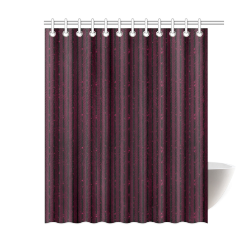Anemone Glitter Stripe Shower Curtain 60"x72"