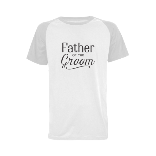 father of the groom - wedding - marriage Men's Raglan T-shirt (USA Size) (Model T11)